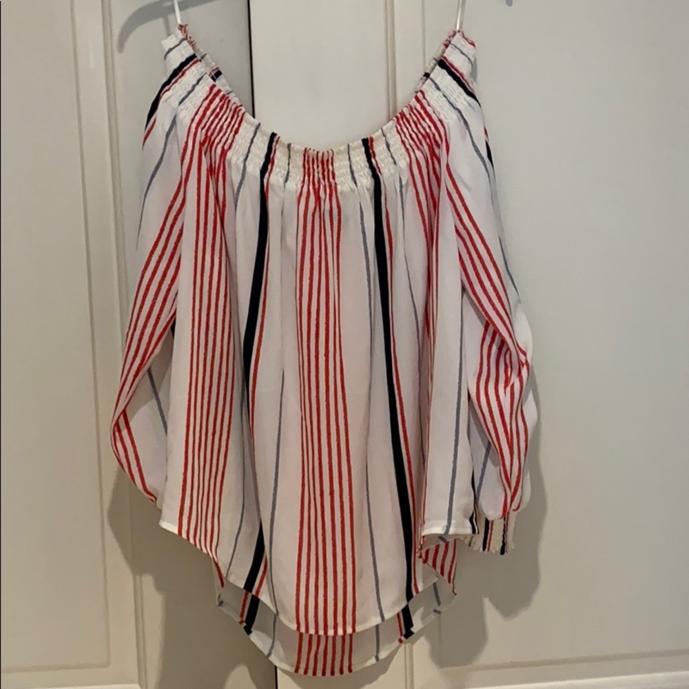 Express strapless flowy top size XL